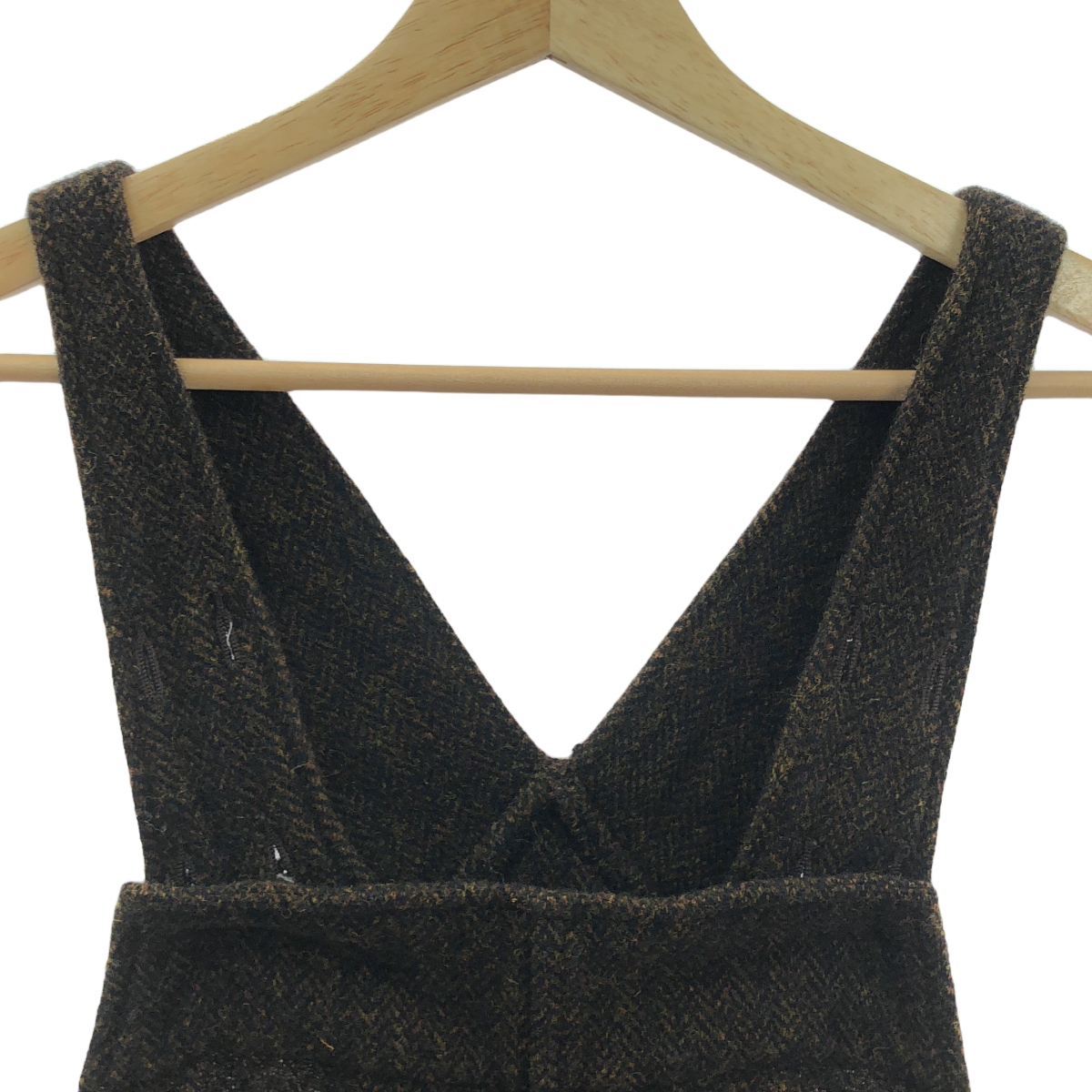 UNIVERSAL TISSU / ユニバーサルティシュ ウール ヘリンボーン オーバーオール