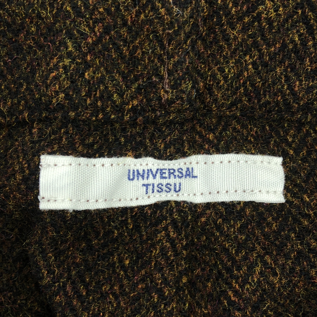 UNIVERSAL TISSU / ユニバーサルティシュ ウール ヘリンボーン オーバーオール