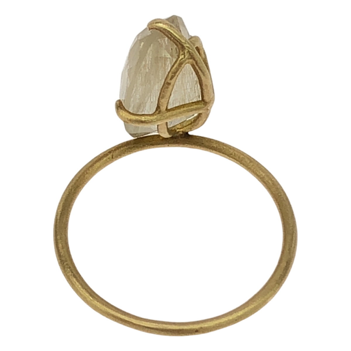 talkative / トーカティブ Falling Drop Ring K18YG Rutile Quartz フォーリングドロップ ゴールド リング ルチルクォーツ
