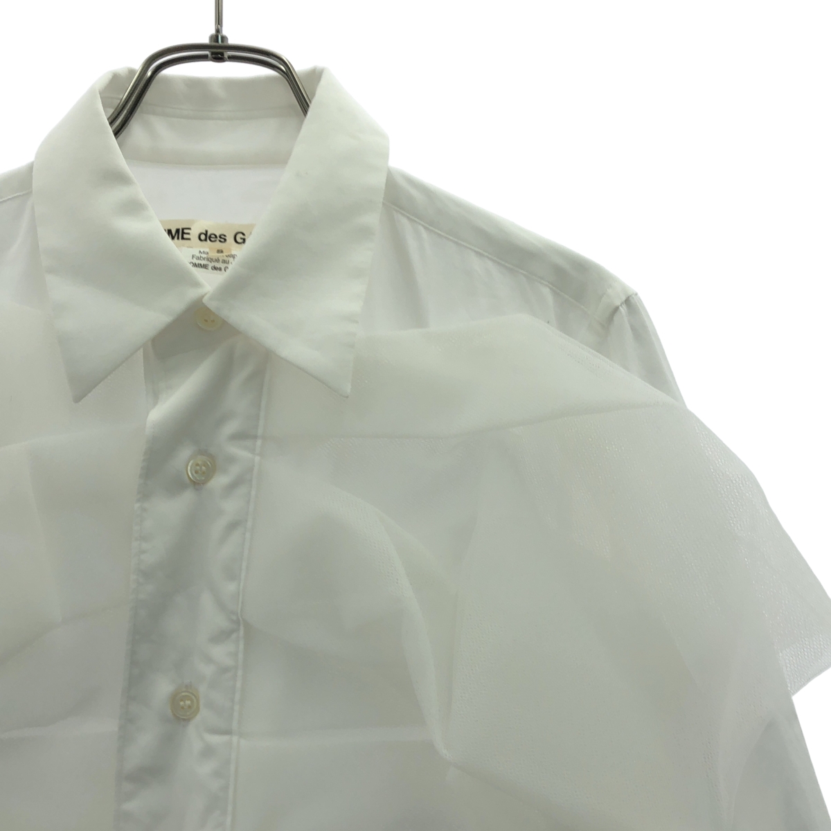 COMME des GARCONS / コムデギャルソン コットン チュールドッキング ブラウス