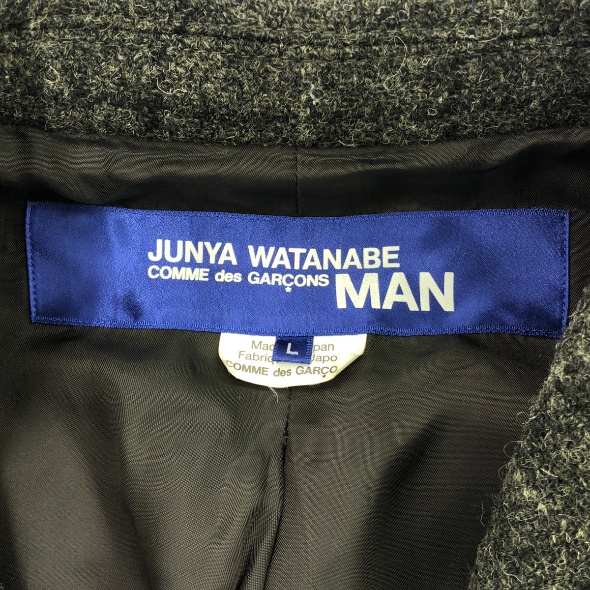JUNYA WATANABE COMME des GARCONS MAN / ジュンヤワタナベコムデギャルソンマン L-2Bフライトジャケット ドッキング チェック ツイード テーラードジャケット