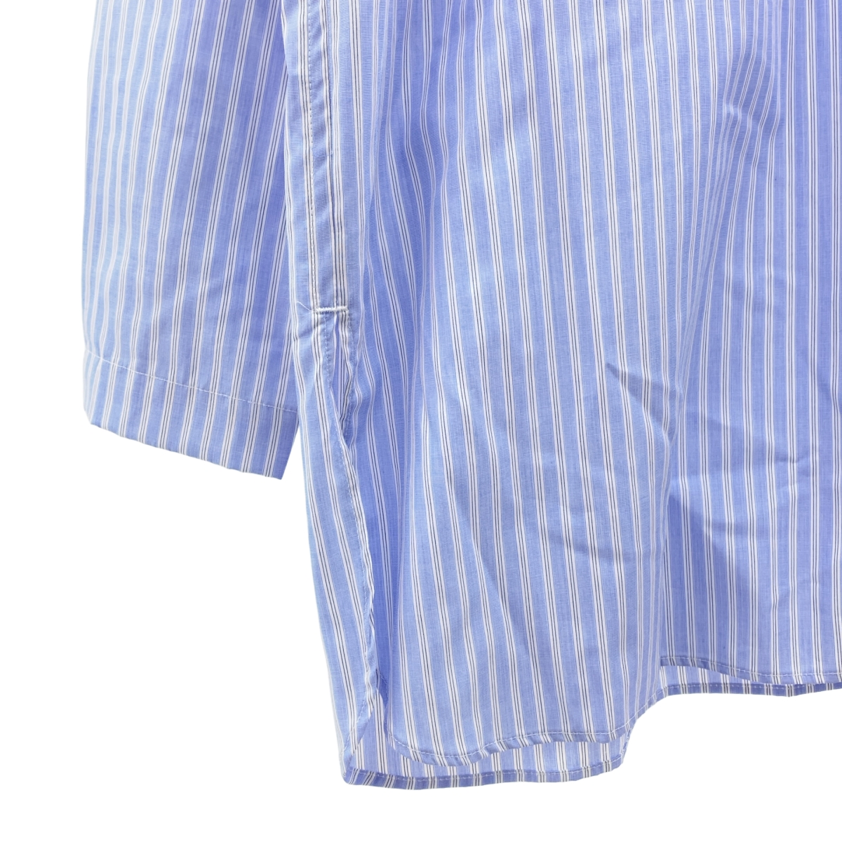 TOMORROWLAND / トゥモローランド 200/2ポプリン ジャージー コンビ ノーカラー シャツ