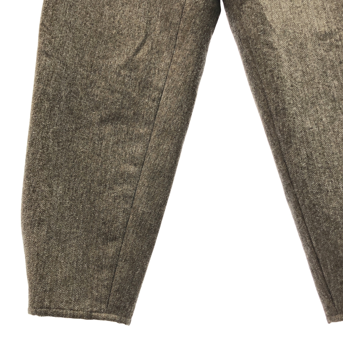 kolor / カラー ヘリンボーン ウール タック スラックス パンツ