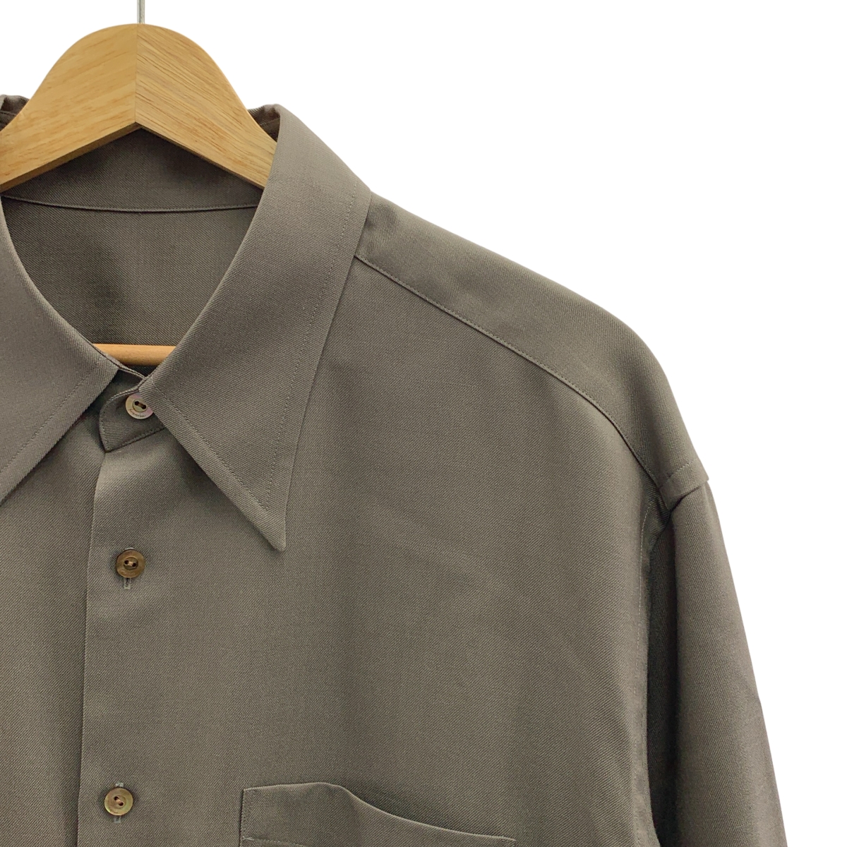 IRENISA / イレニサ ボタンロゴ オーバーシルエット シャツ