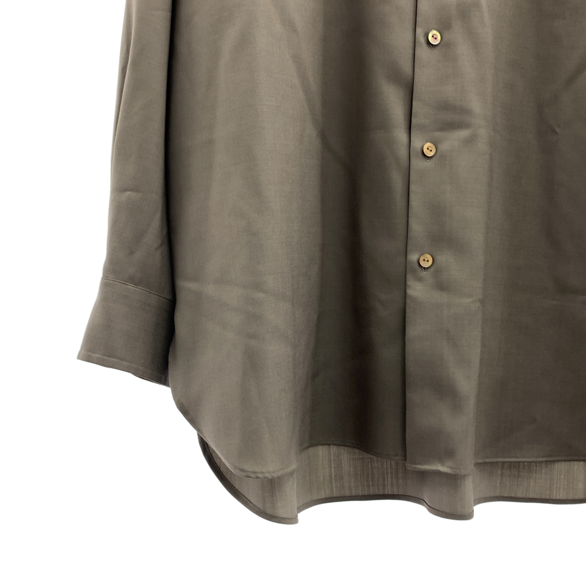 IRENISA / イレニサ ボタンロゴ オーバーシルエット シャツ