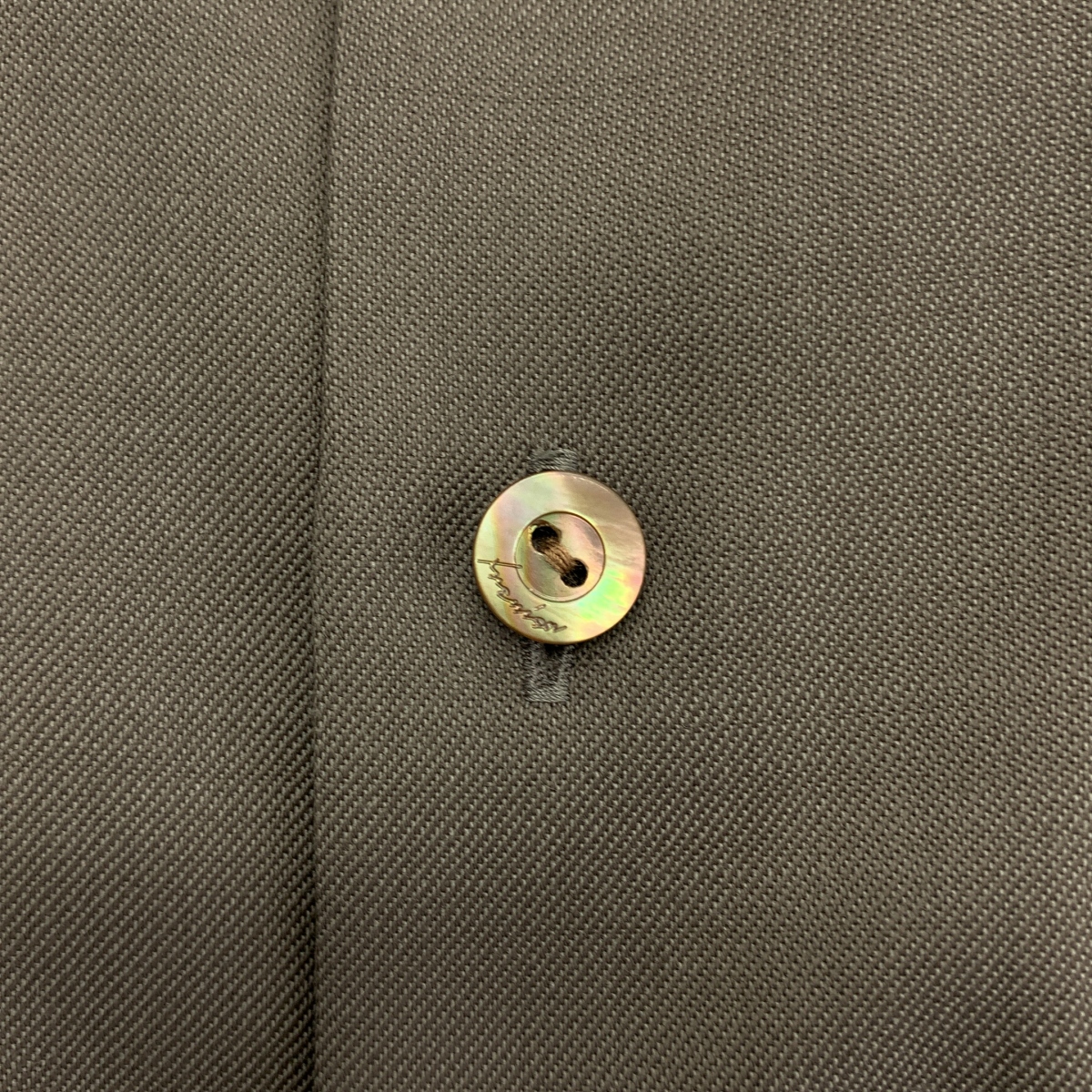 IRENISA / イレニサ ボタンロゴ オーバーシルエット シャツ