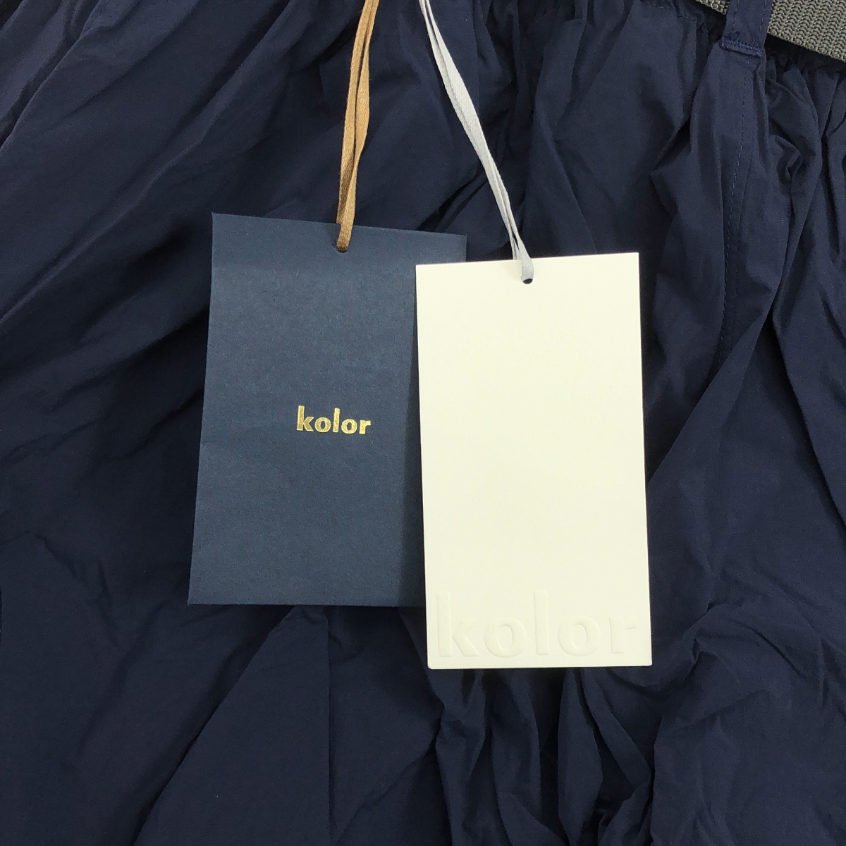 kolor / カラー ナイロンライトクロス ワイドショートパンツ