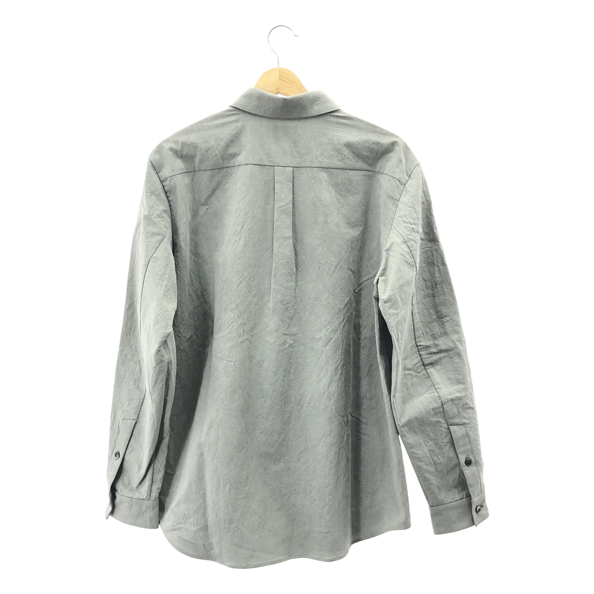 山内 / ヤマウチ 塩縮加工コットンリネン シャツ