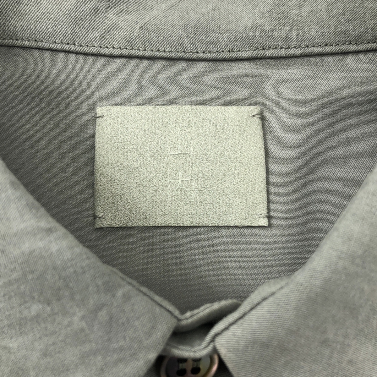 山内 / ヤマウチ 塩縮加工コットンリネン シャツ