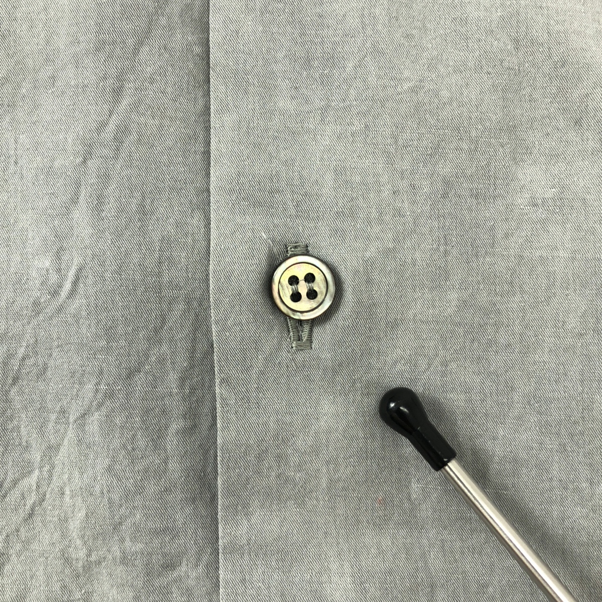 山内 / ヤマウチ 塩縮加工コットンリネン シャツ