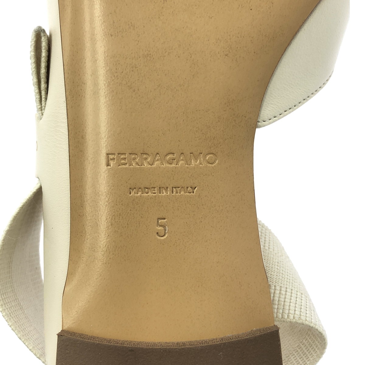 FERRAGAMO / フェラガモ VANIA FLATS / レザー ロゴ ポインテッドトゥ パンプス ミュール