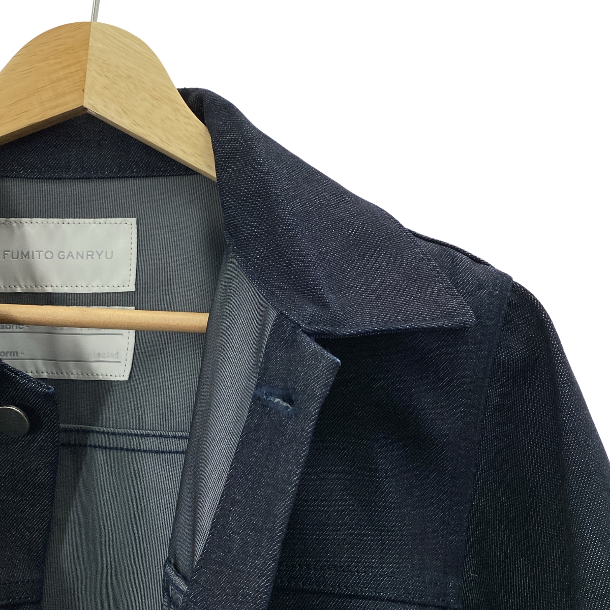 FUMITO GANRYU / フミトガンリュウ PLEATED BLOUSON デニムジャケット