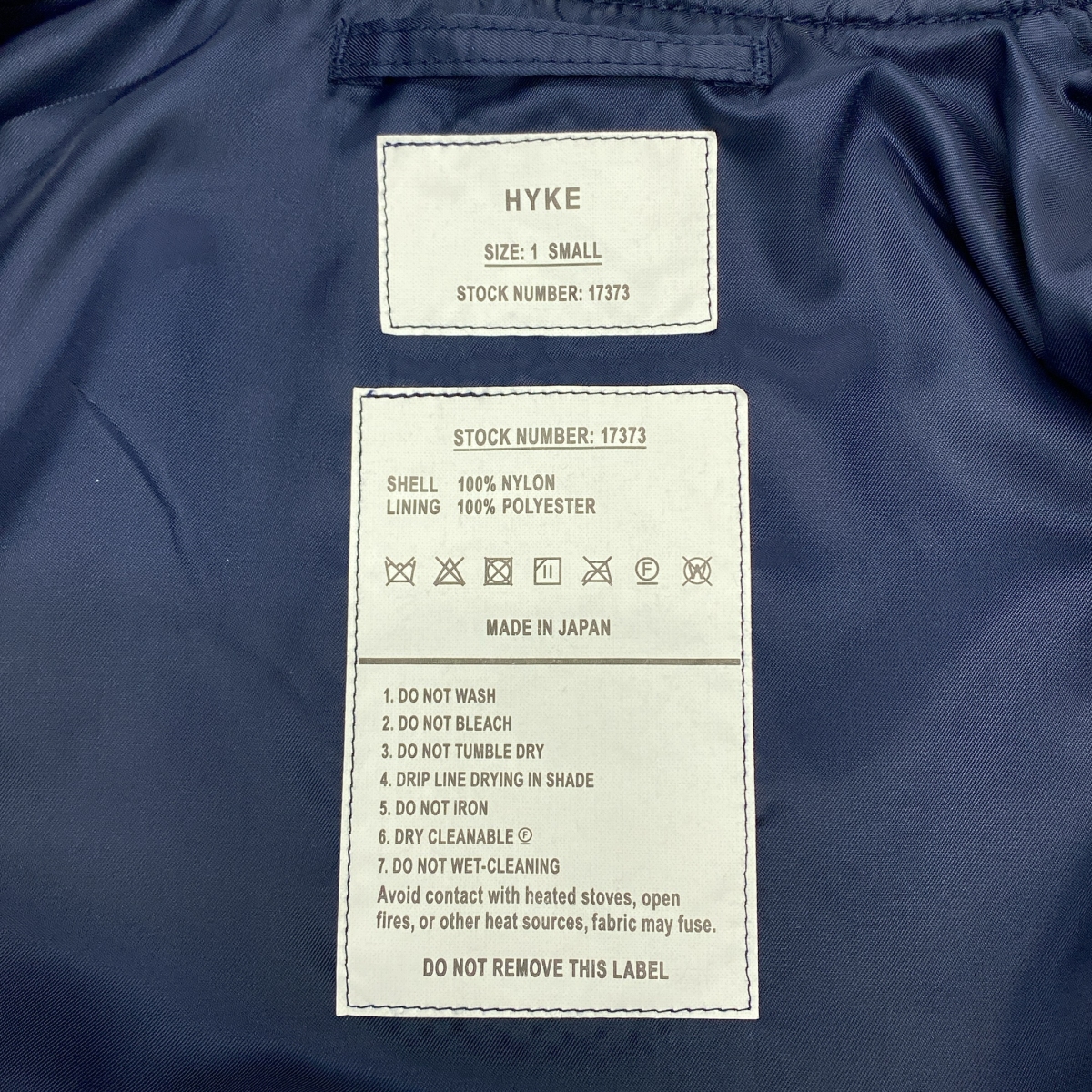 HYKE / ハイク TYPE L-2A JACKET MA-1 フライトジャケット