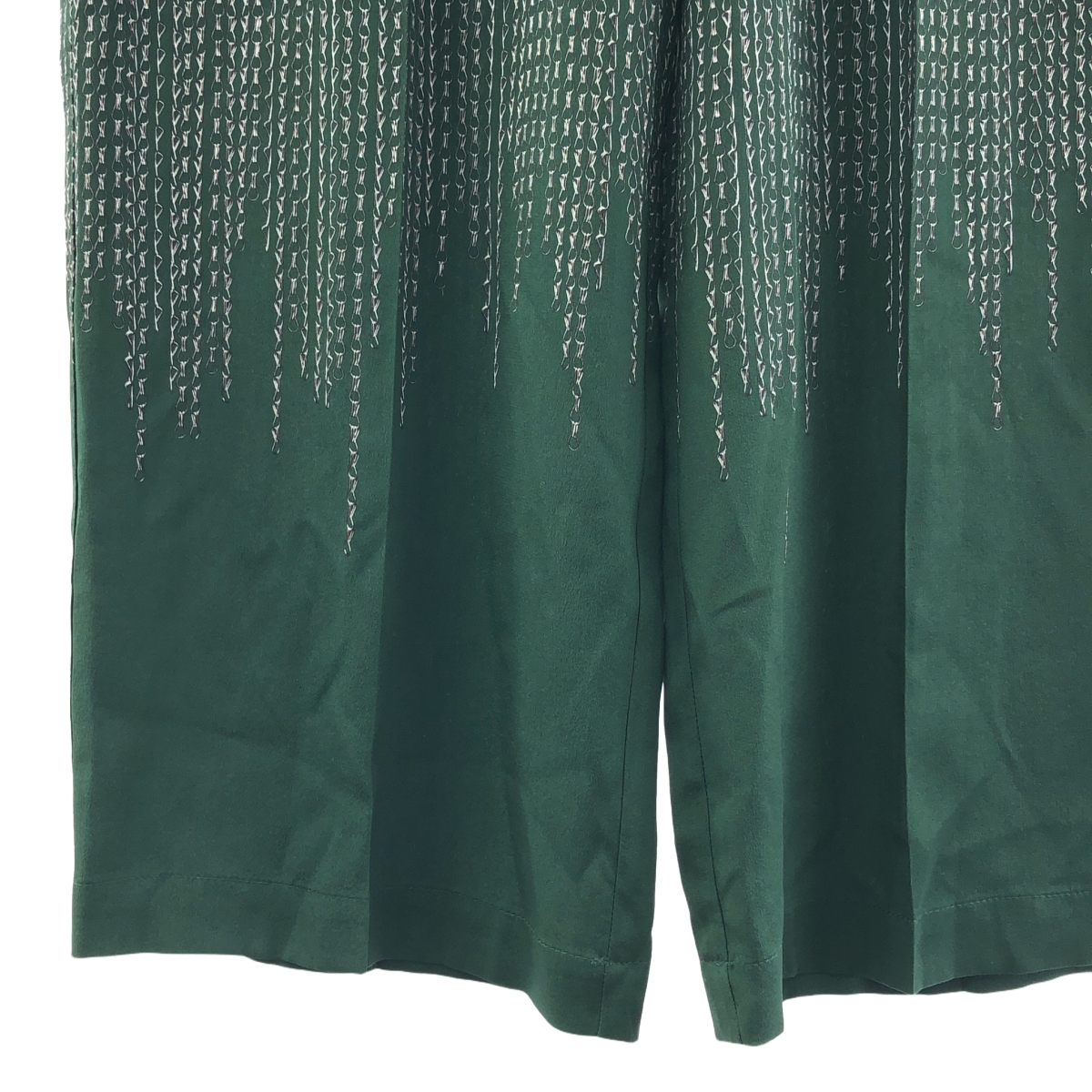 VICTORIA BECKHAM / ヴィクトリアベッカム シルク チェーントリム イージー パンツ