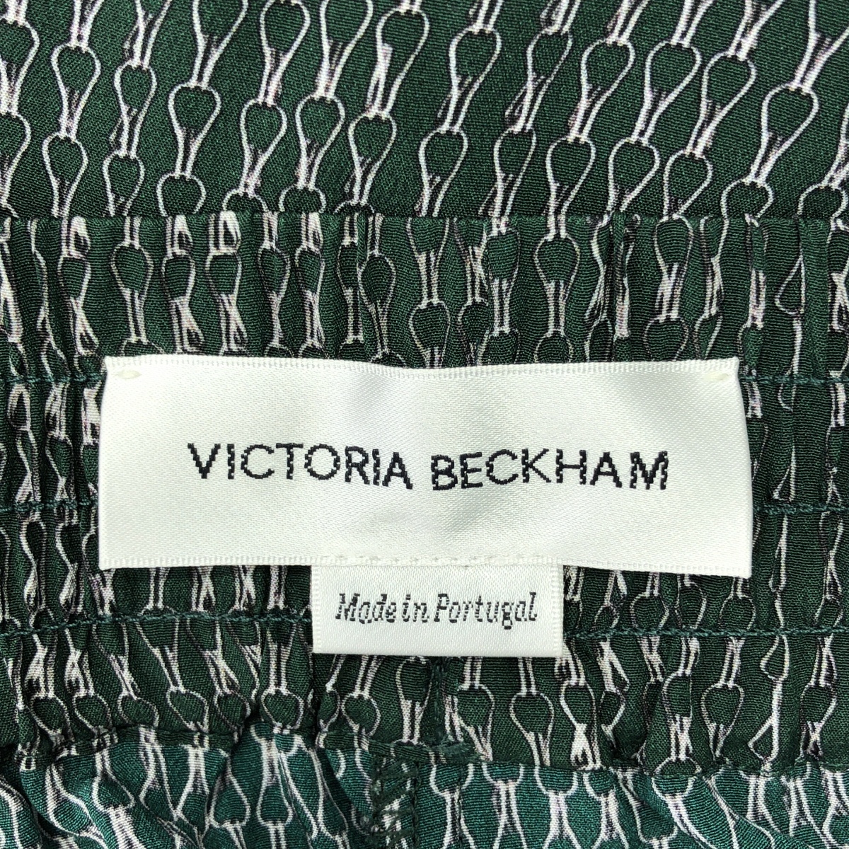 VICTORIA BECKHAM / ヴィクトリアベッカム シルク チェーントリム イージー パンツ