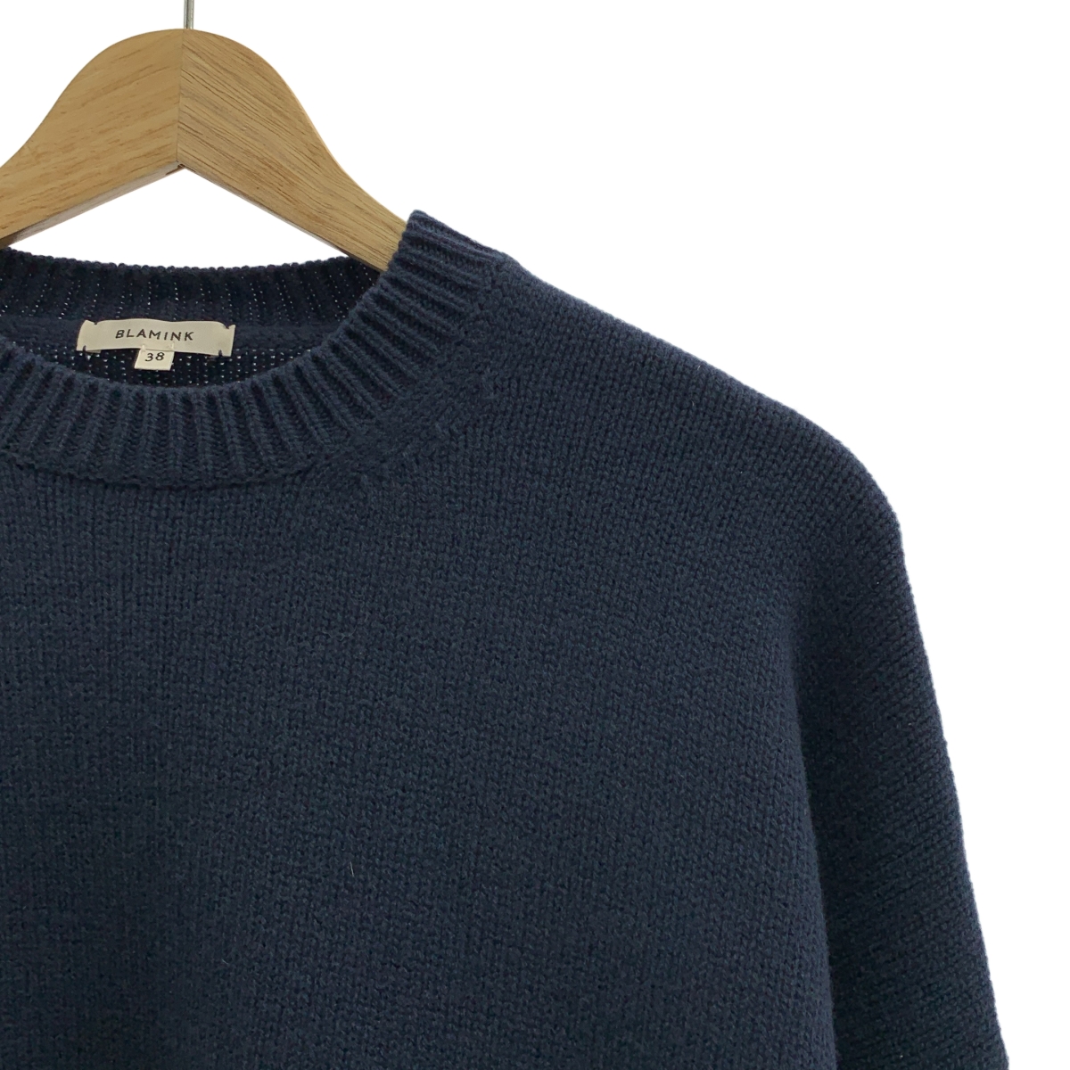 BLAMINK / ブラミンク ウールカシミヤ5Gクルーネックロングスリーブ ニット セーター