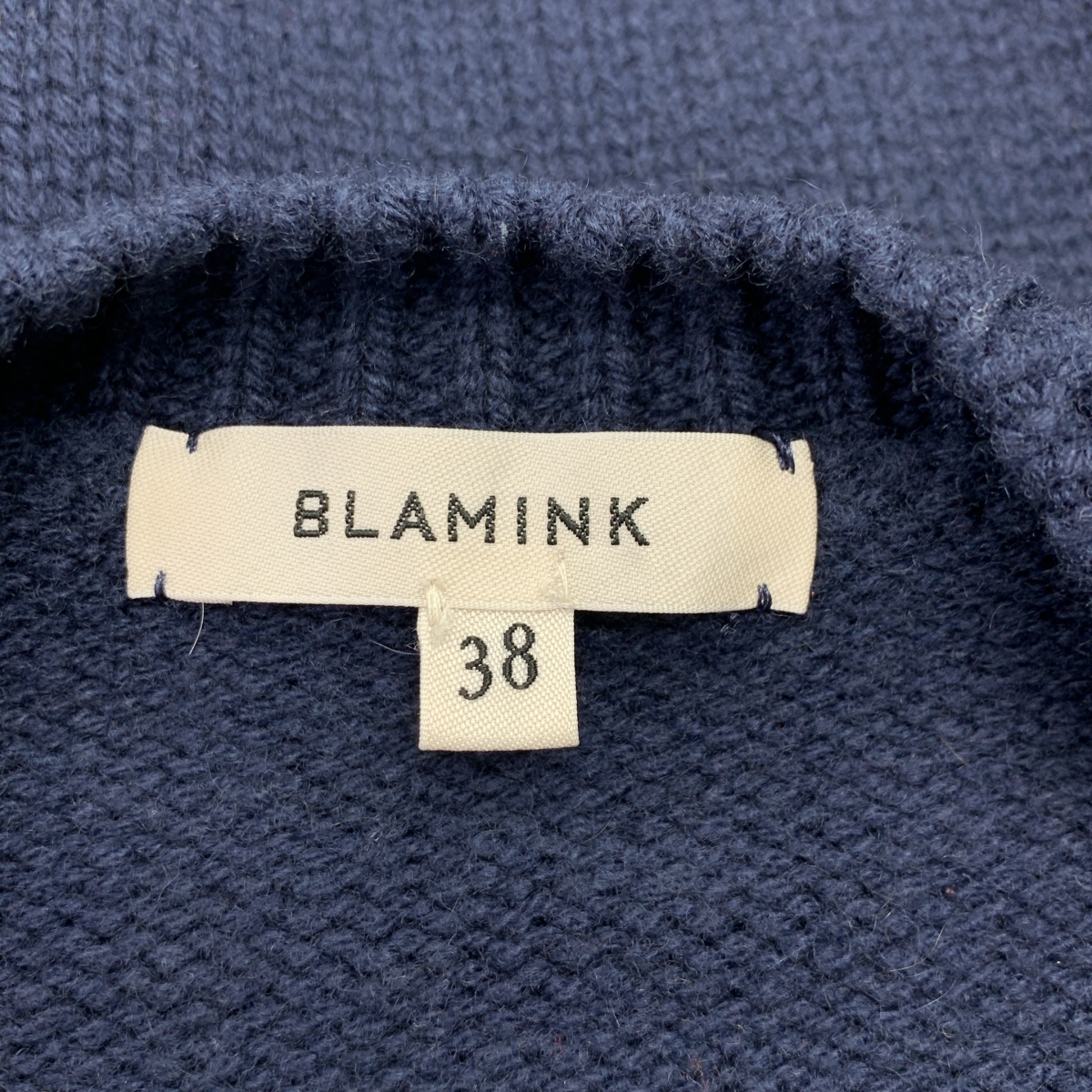 BLAMINK / ブラミンク ウールカシミヤ5Gクルーネックロングスリーブ ニット セーター