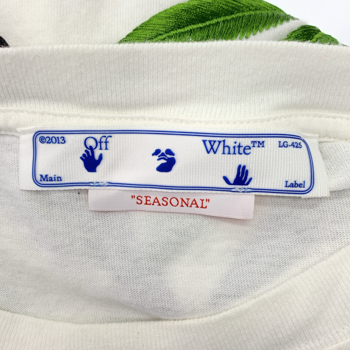 Off-White / オフホワイト Weed Arrows 刺しゅう プリントTシャツ