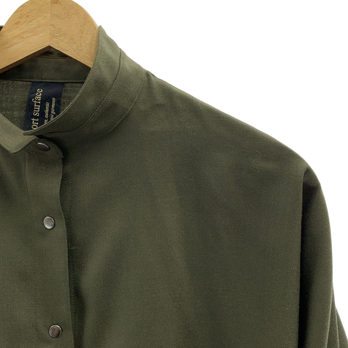 SUPPORT SURFACE / サポートサーフェス ウール ポリエステル ドルマンスリーブシャツ
