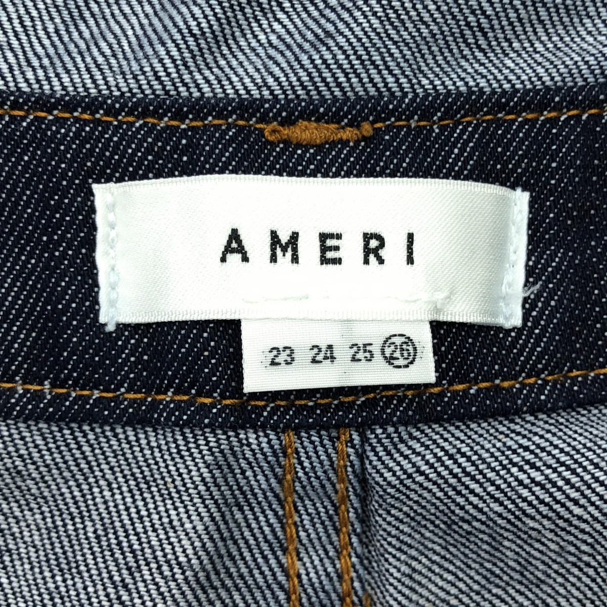 AMERI / アメリ ハイウエスト ベルテッド デニムパンツ