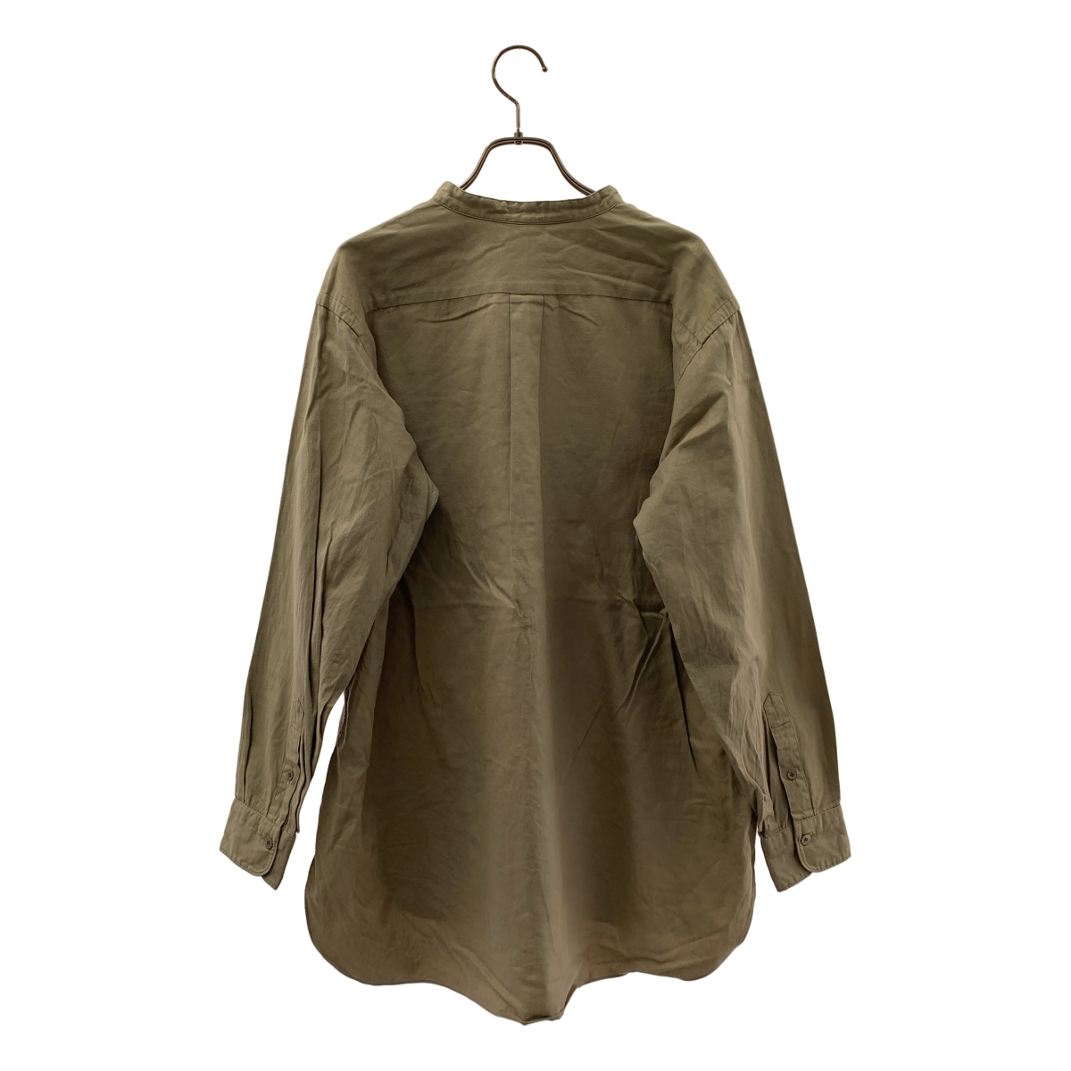 LENO / リノ コットン バンドカラー シャツ