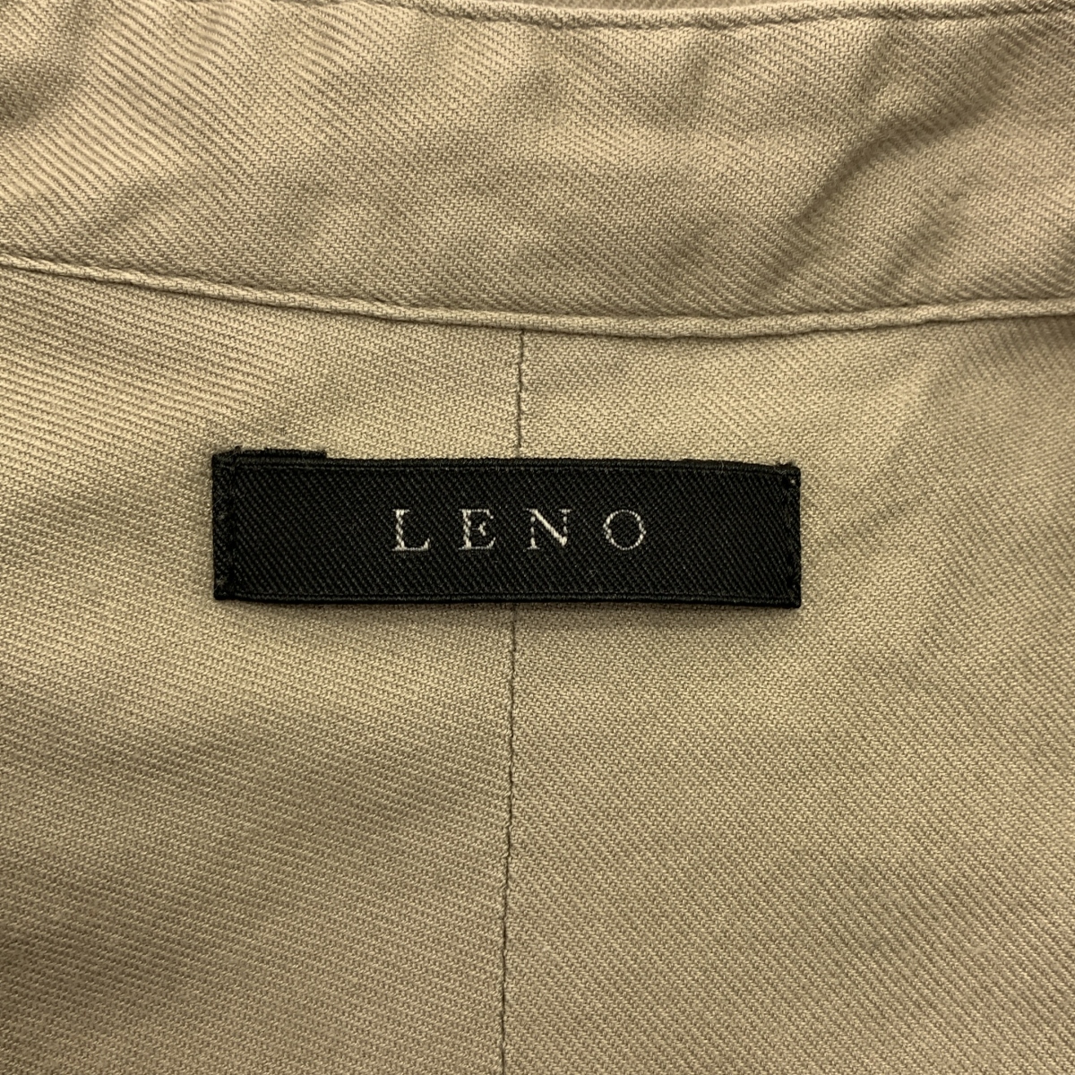 LENO / リノ コットン バンドカラー シャツ