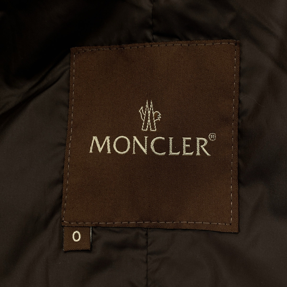 MONCLER / モンクレール 茶タグ ダブルジップ ショート ダウン コート