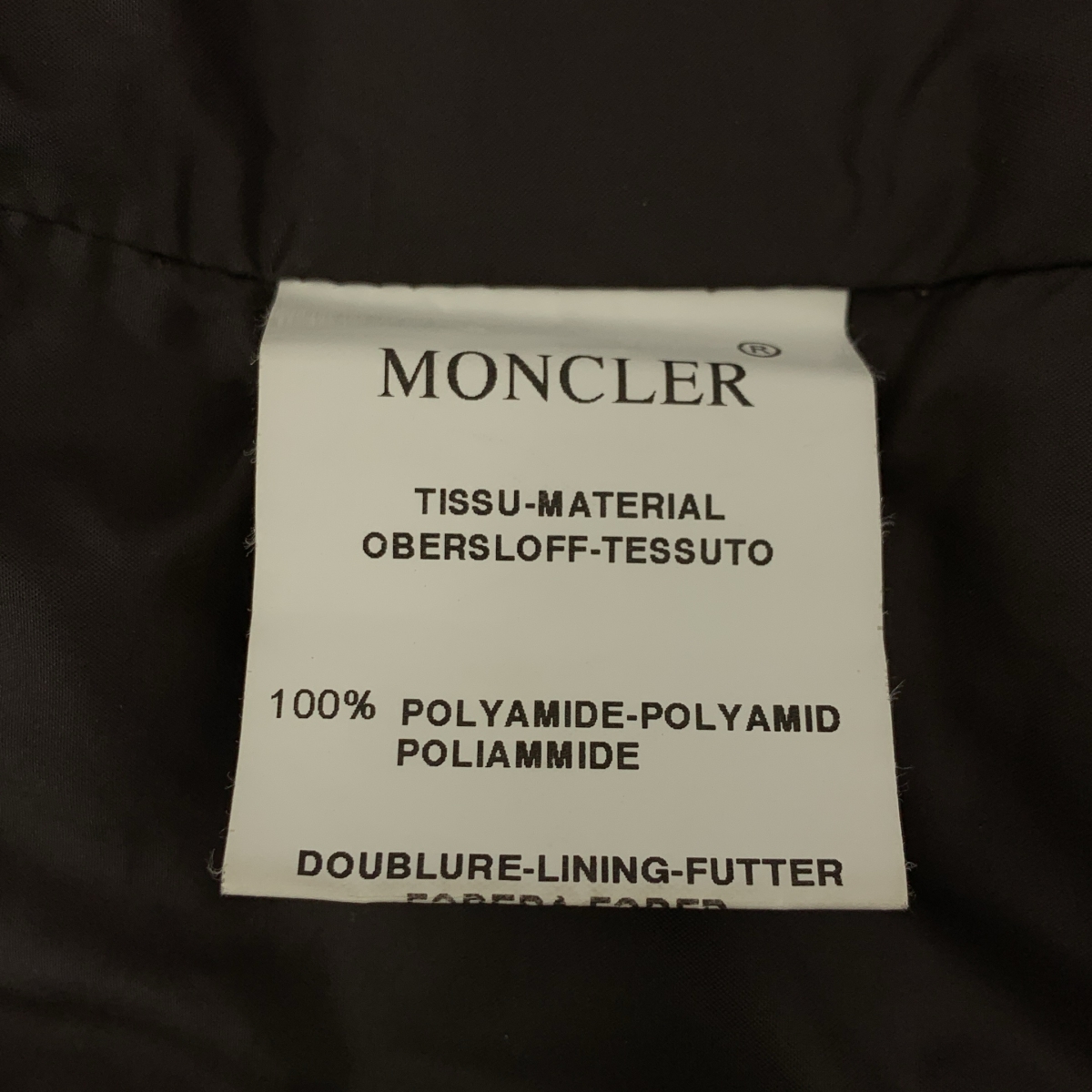 MONCLER / モンクレール 茶タグ ダブルジップ ショート ダウン コート