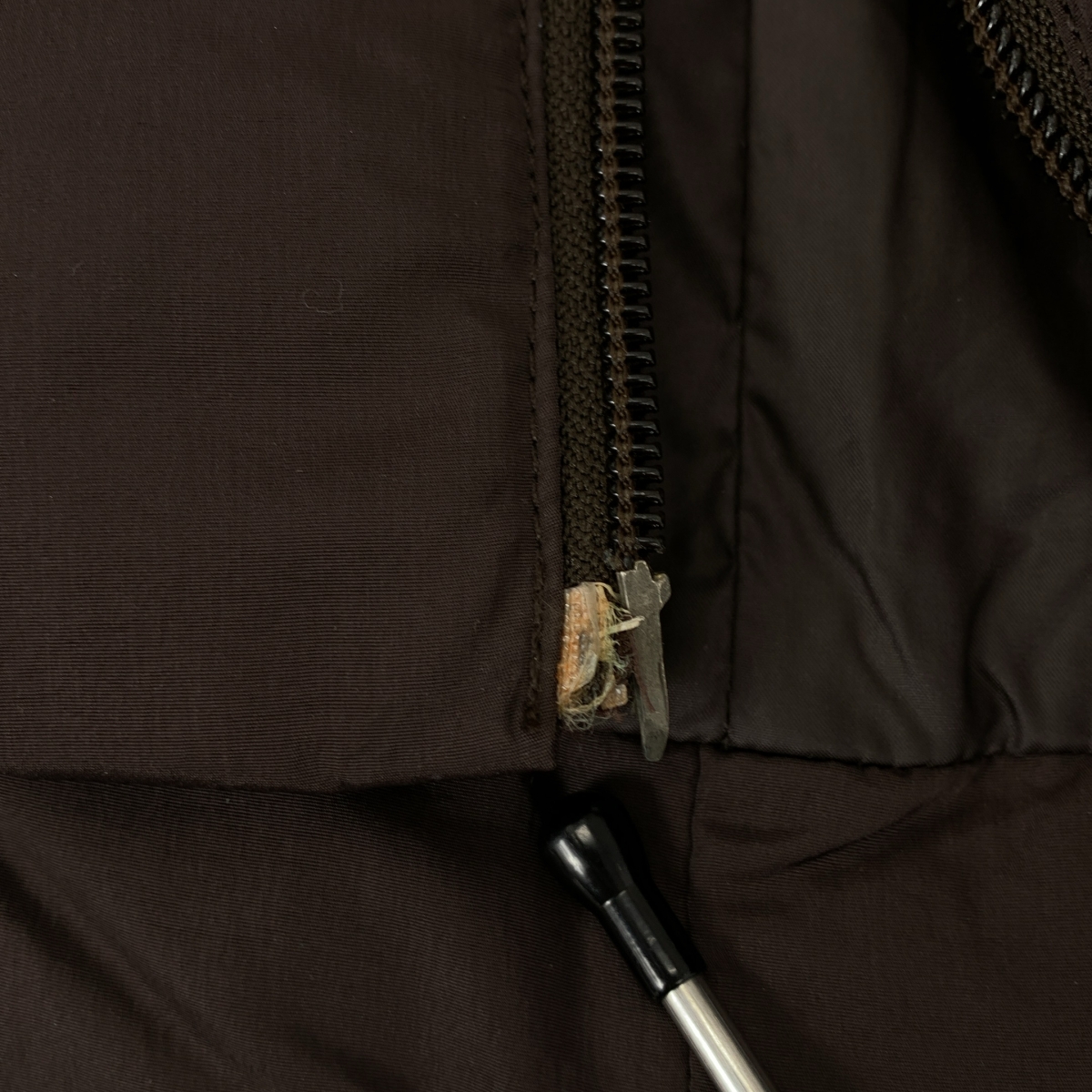 MONCLER / モンクレール 茶タグ ダブルジップ ショート ダウン コート