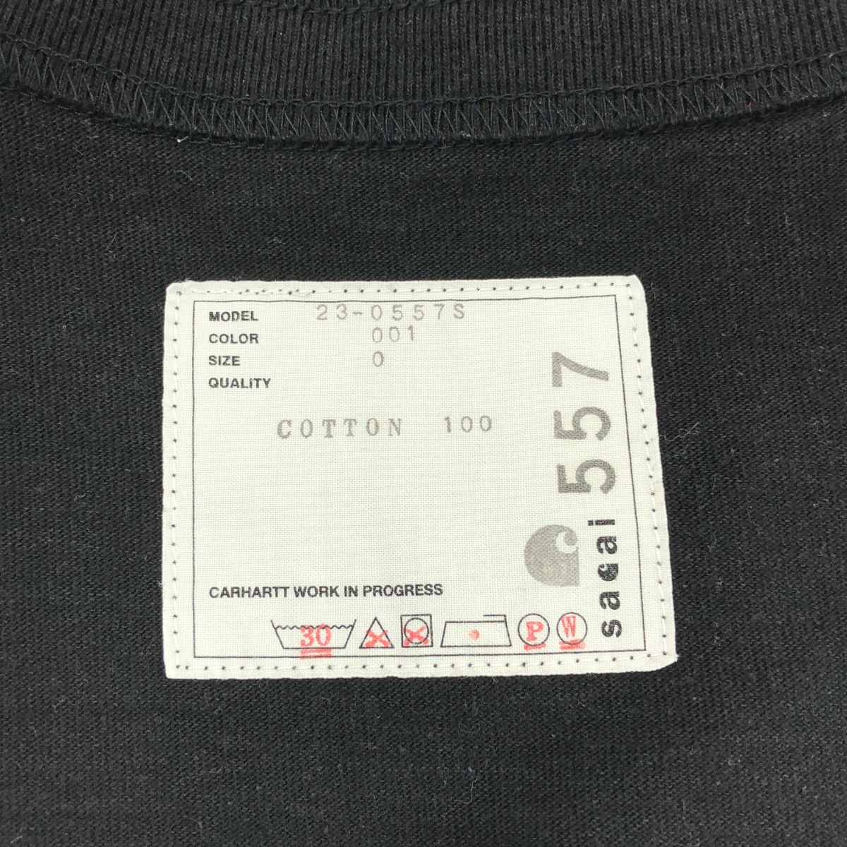 sacai / サカイ × carhartt WIP / カーハート ロゴ ポケット Tシャツ カットソー