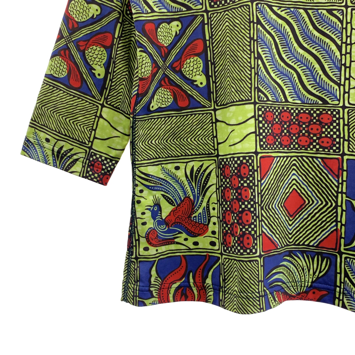 JUNYA WATANABE COMME des GARCONS / ジュンヤワタナベ 総柄 ストレッチ クルーネック カットソー