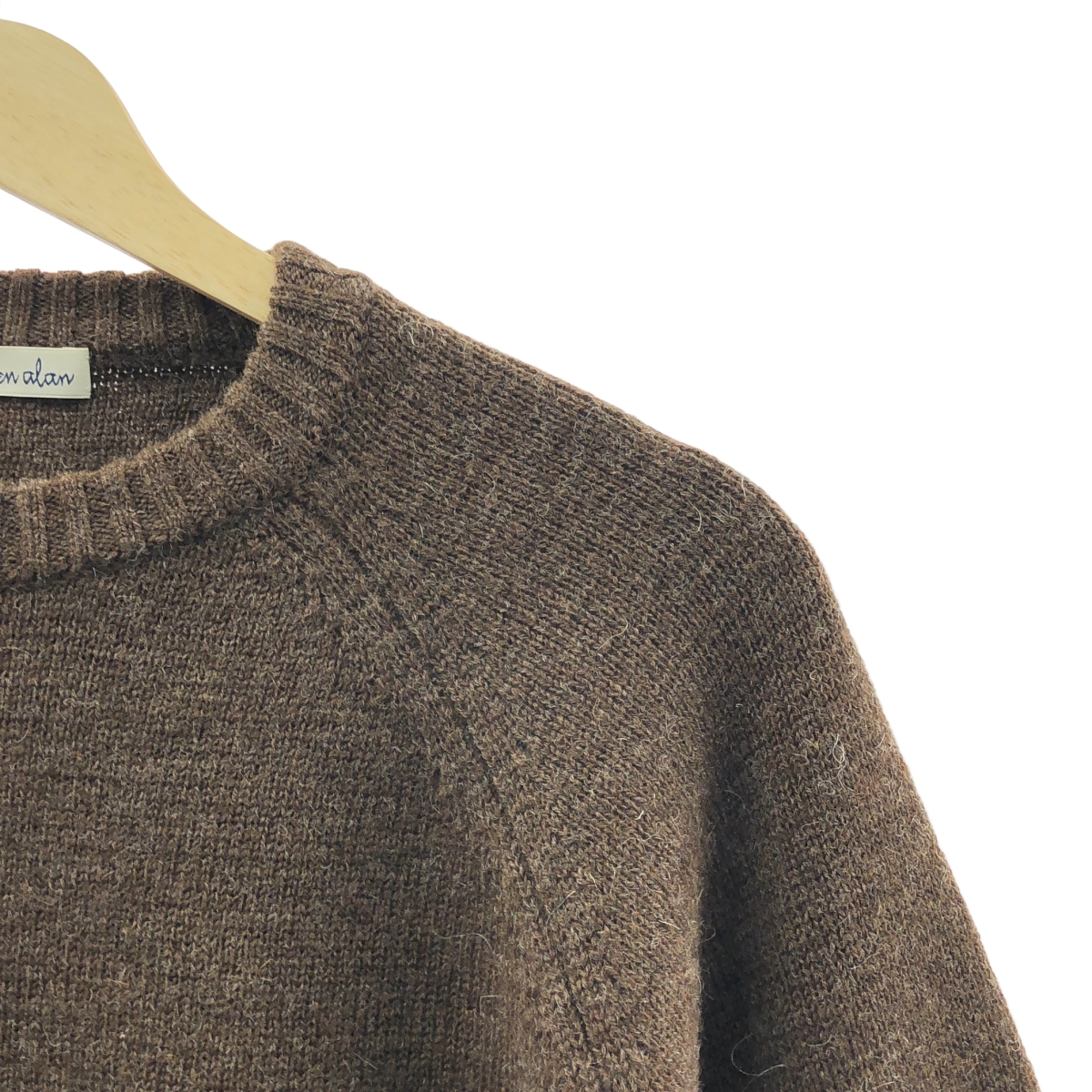 steven alan / スティーブンアラン UNDYED RAGLAN SLEEVES LOOSE CREW NECK KNIT アンダイド ラグラン クルーネック ウールニット