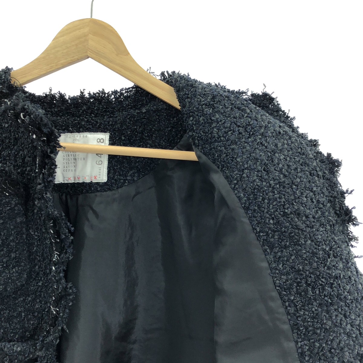 sacai / サカイ tweed jacket  ツイード ノーカラージャケット