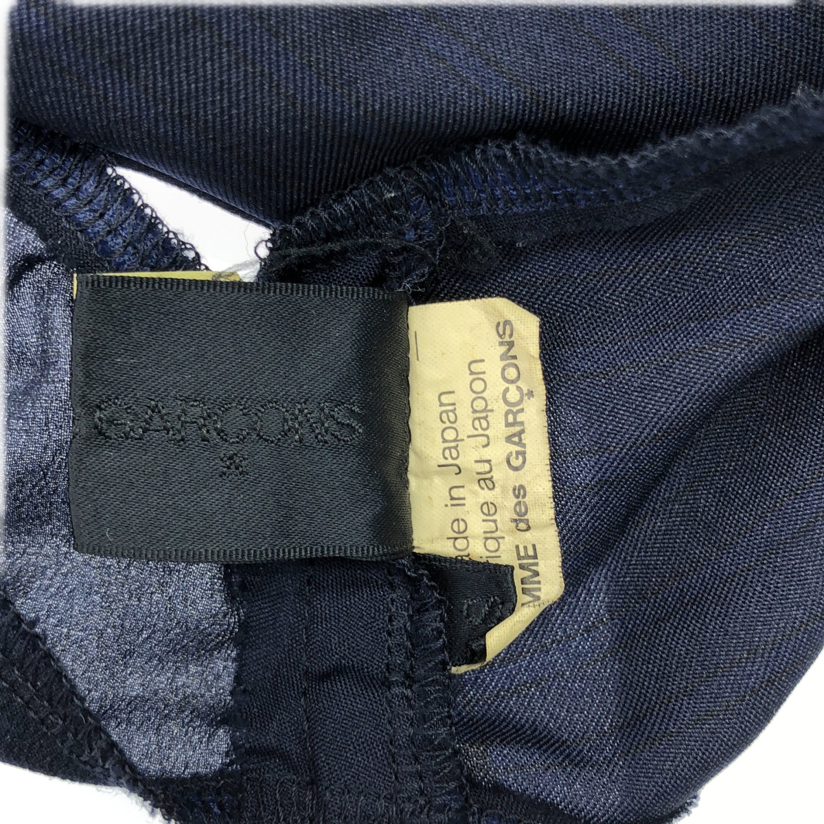 COMME des GARCONS / コムデギャルソン ポリエステル 縮絨 シアー 切替 変形 ジャケット