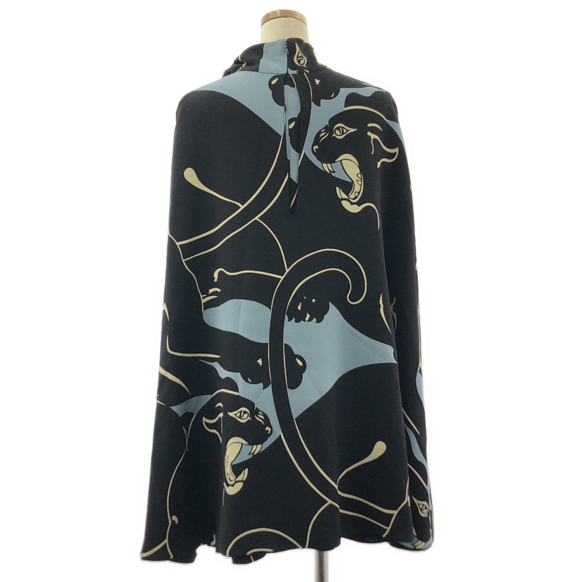 VALENTINO / ヴァレンティノ パンサープリント レイヤード ポンチョ ワンピース