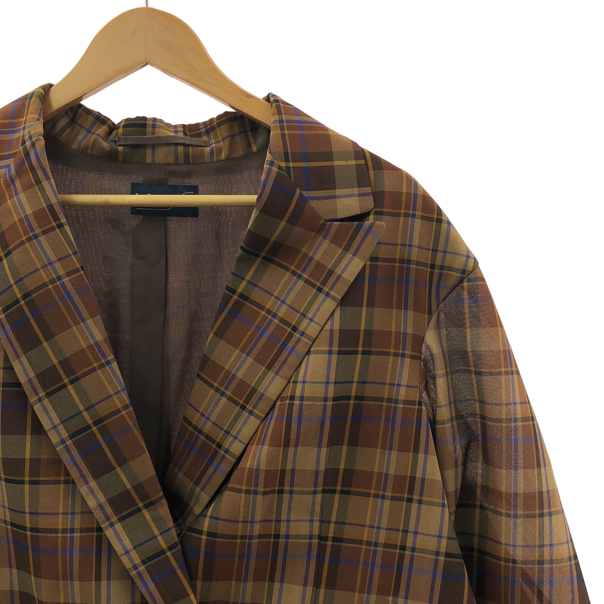 kolor / カラー チェック ドッキング オーバーサイズ ジャケット