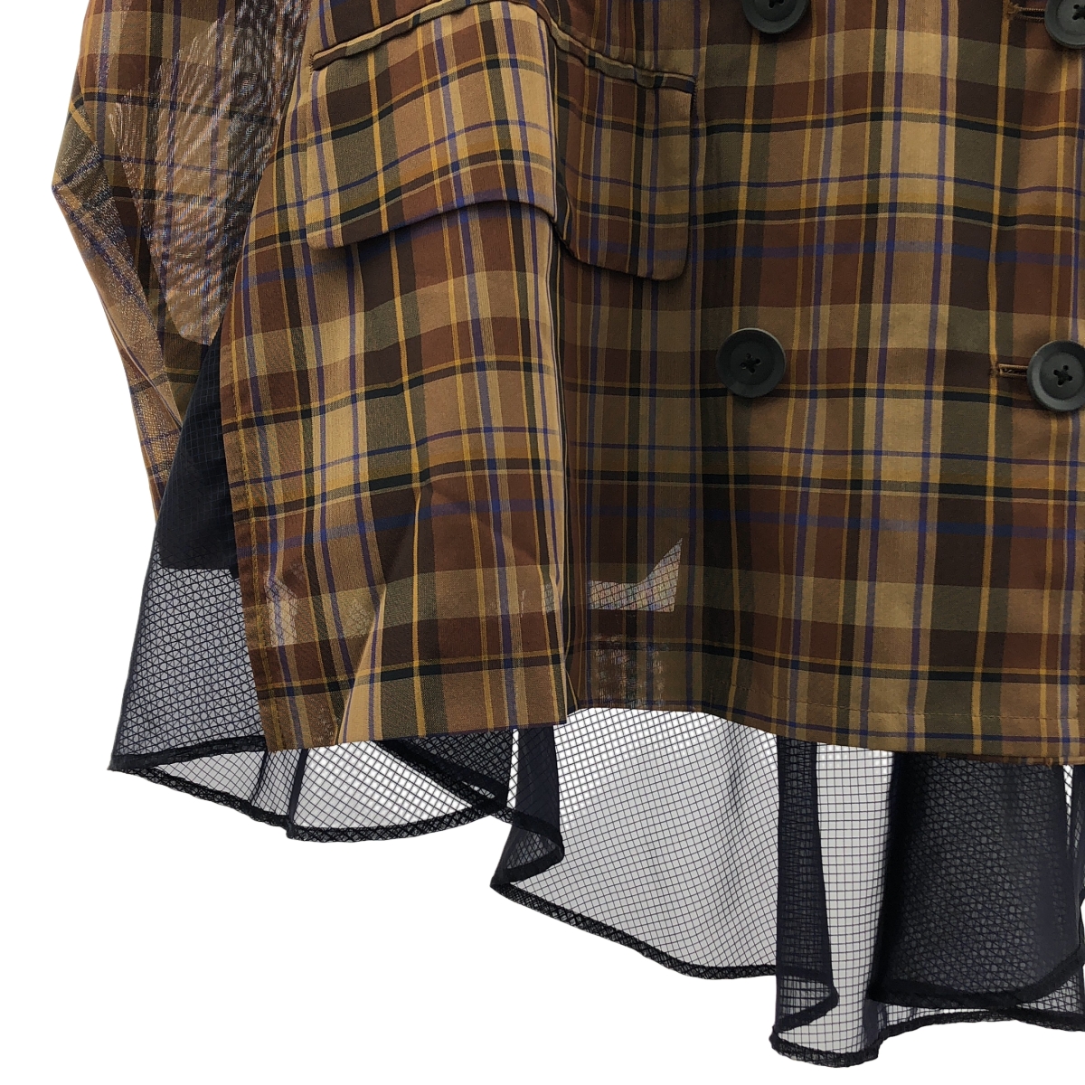 kolor / カラー チェック ドッキング オーバーサイズ ジャケット