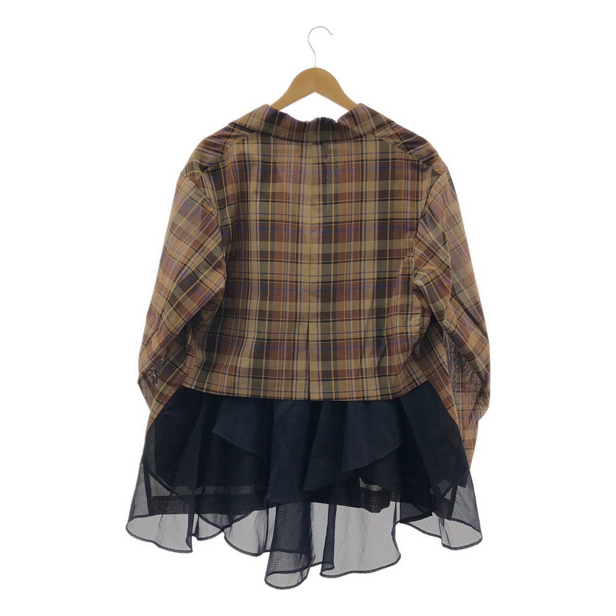 kolor / カラー チェック ドッキング オーバーサイズ ジャケット