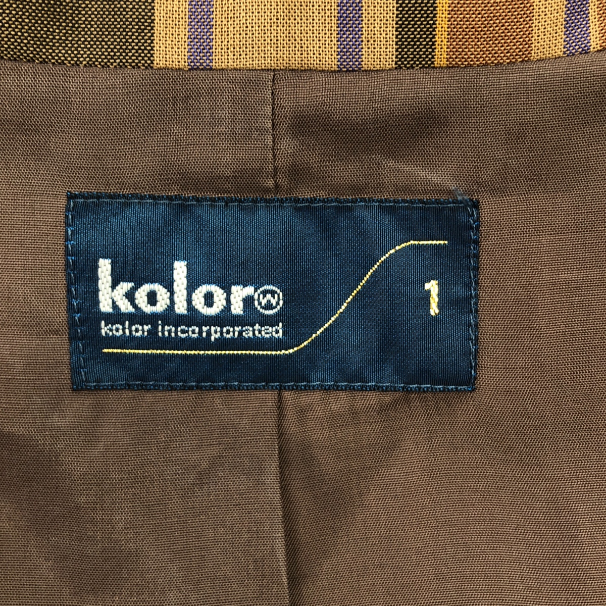 kolor / カラー チェック ドッキング オーバーサイズ ジャケット