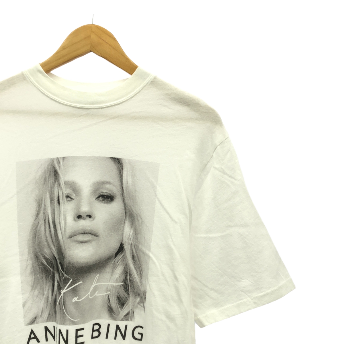 ANINE BING / アニンビン コットン KATE MOSS プリント Tシャツ