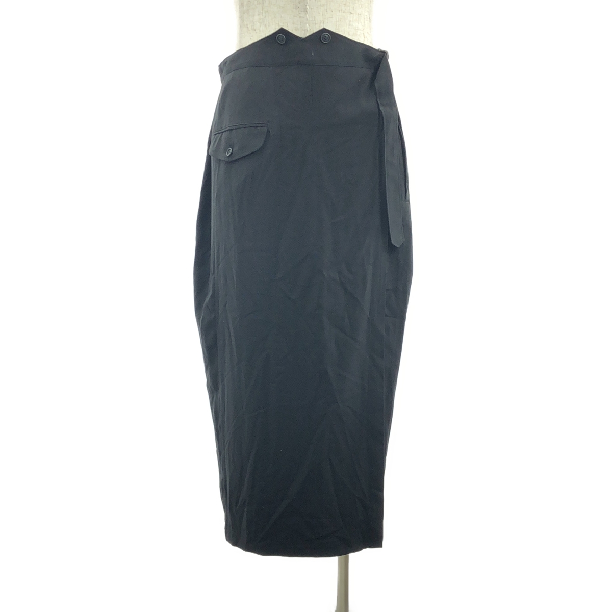 YOHJI YAMAMOTO POUR HOMME / ヨウジヤマモトプールオム Cu/Ry/S GABARDINE PEG TOP SKIRT / アジャスター ワイド スカート