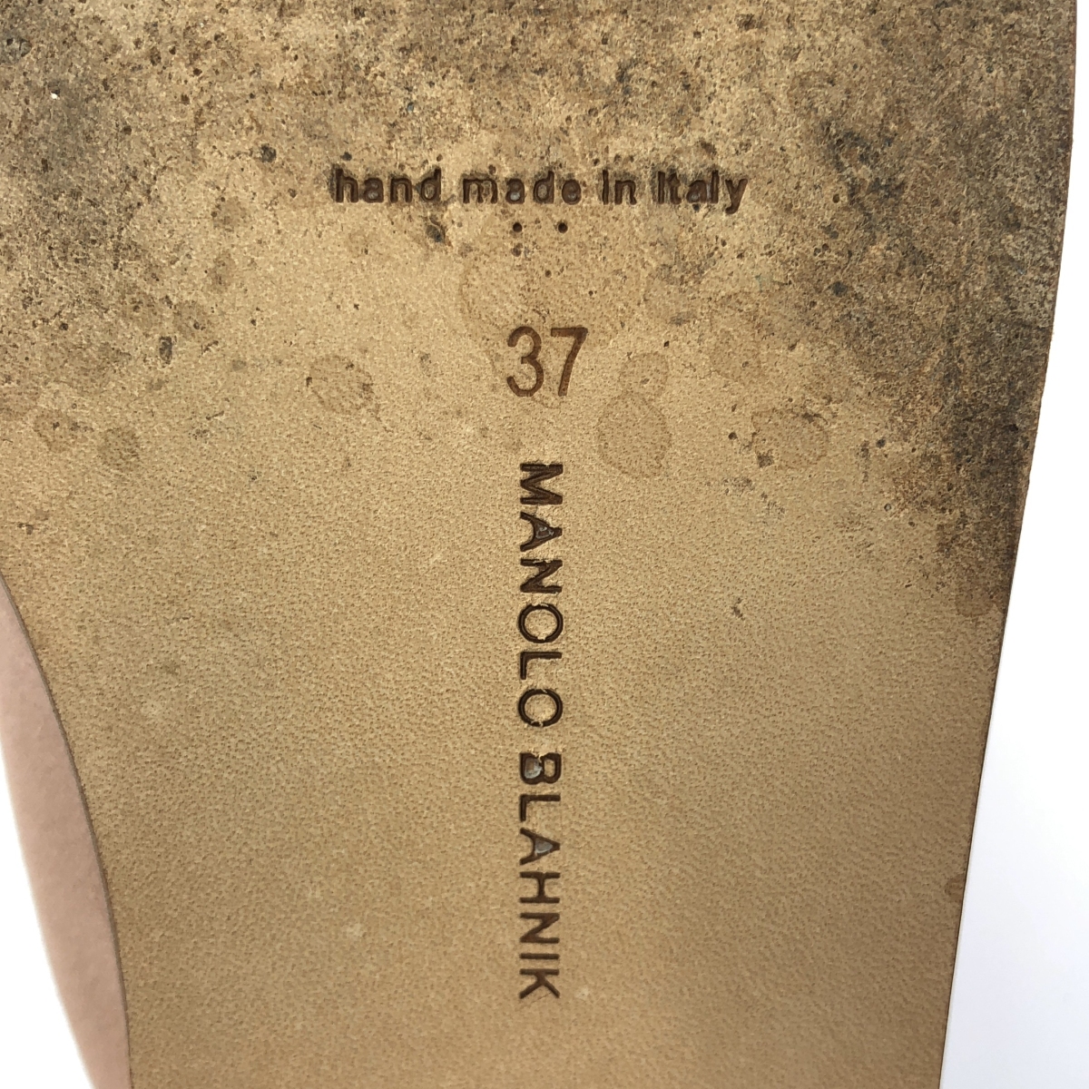 MANOLO BLAHNIK / マノロブラニク STURLUSHANGI ストラスハンギ / ハンギシ ビジューバックル サンダル