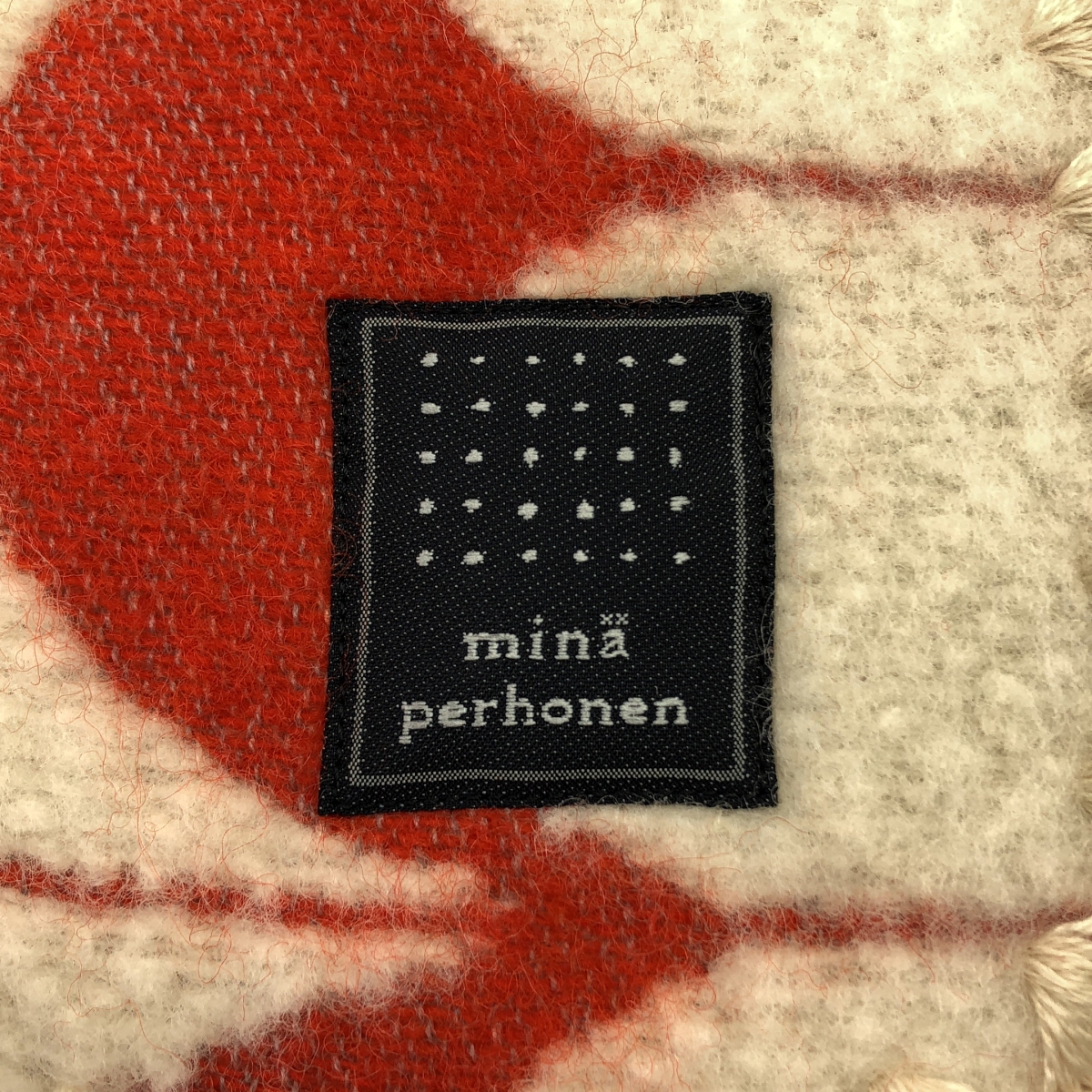 mina perhonen / ミナペルホネン sea lace ウール 大判 ブランケット