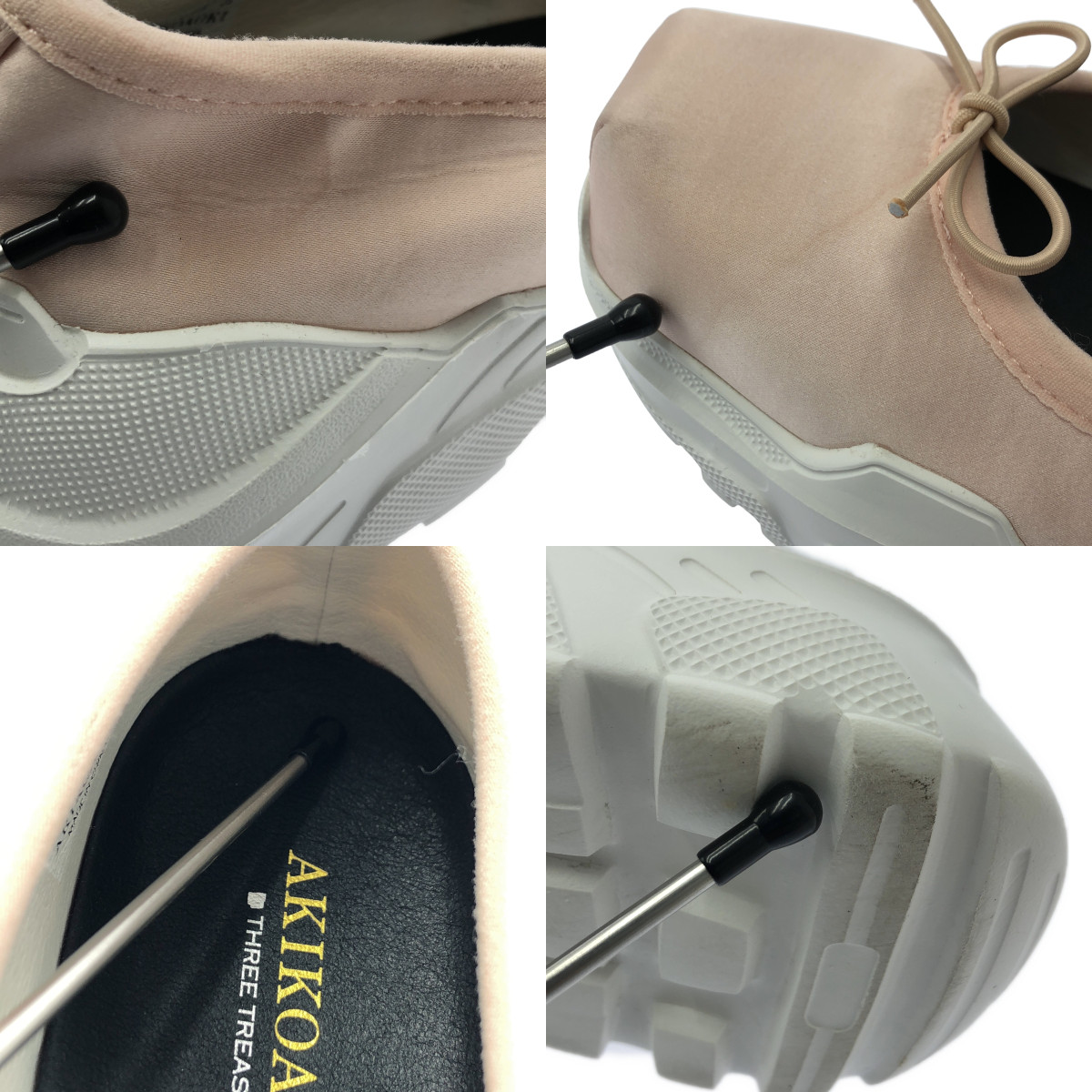 AKIKOAOKI / アキコアオキ Giselle satin ストラップ シューズ