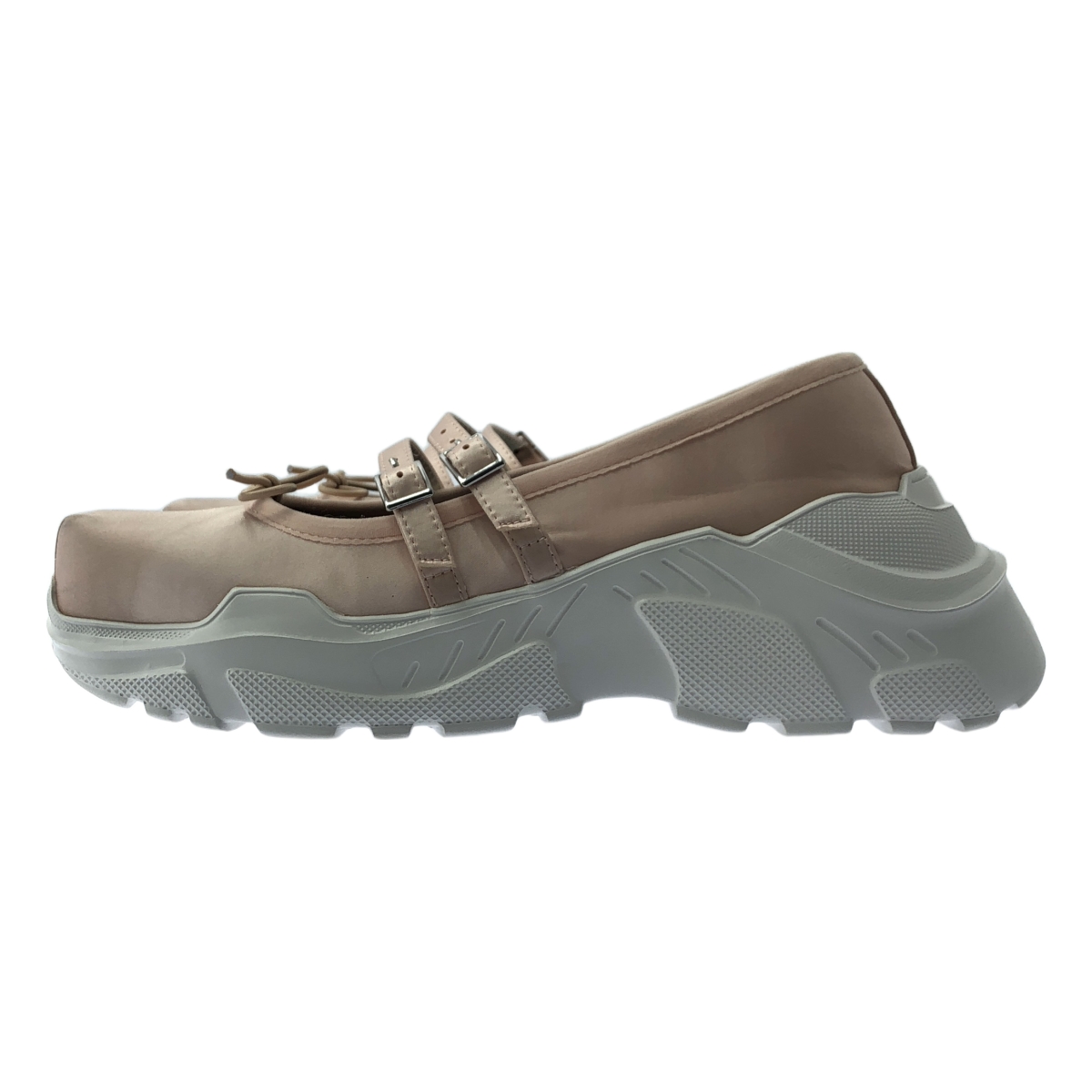 AKIKOAOKI / アキコアオキ Giselle satin ストラップ シューズ