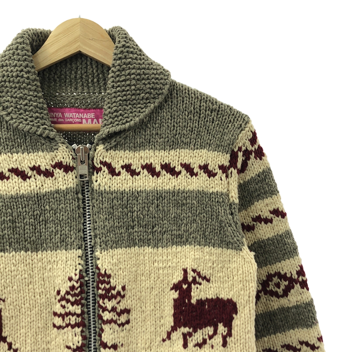 JUNYAWATANABE COMMEdesGARCONS MAN / ジュンヤワタナベマン 手編み カウチンジャケット