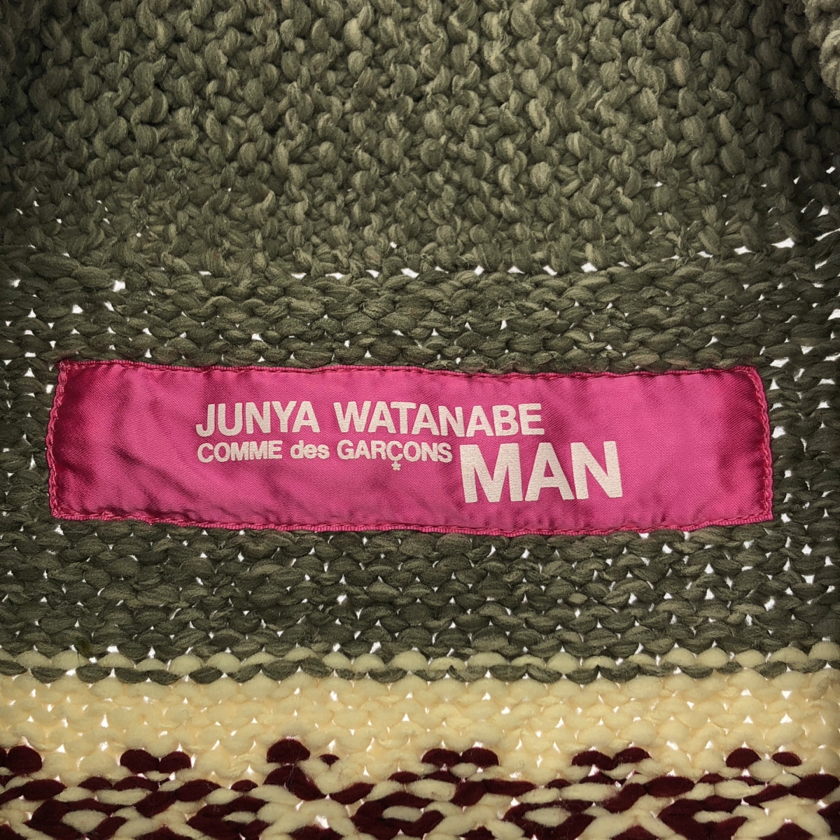 JUNYAWATANABE COMMEdesGARCONS MAN / ジュンヤワタナベマン 手編み カウチンジャケット