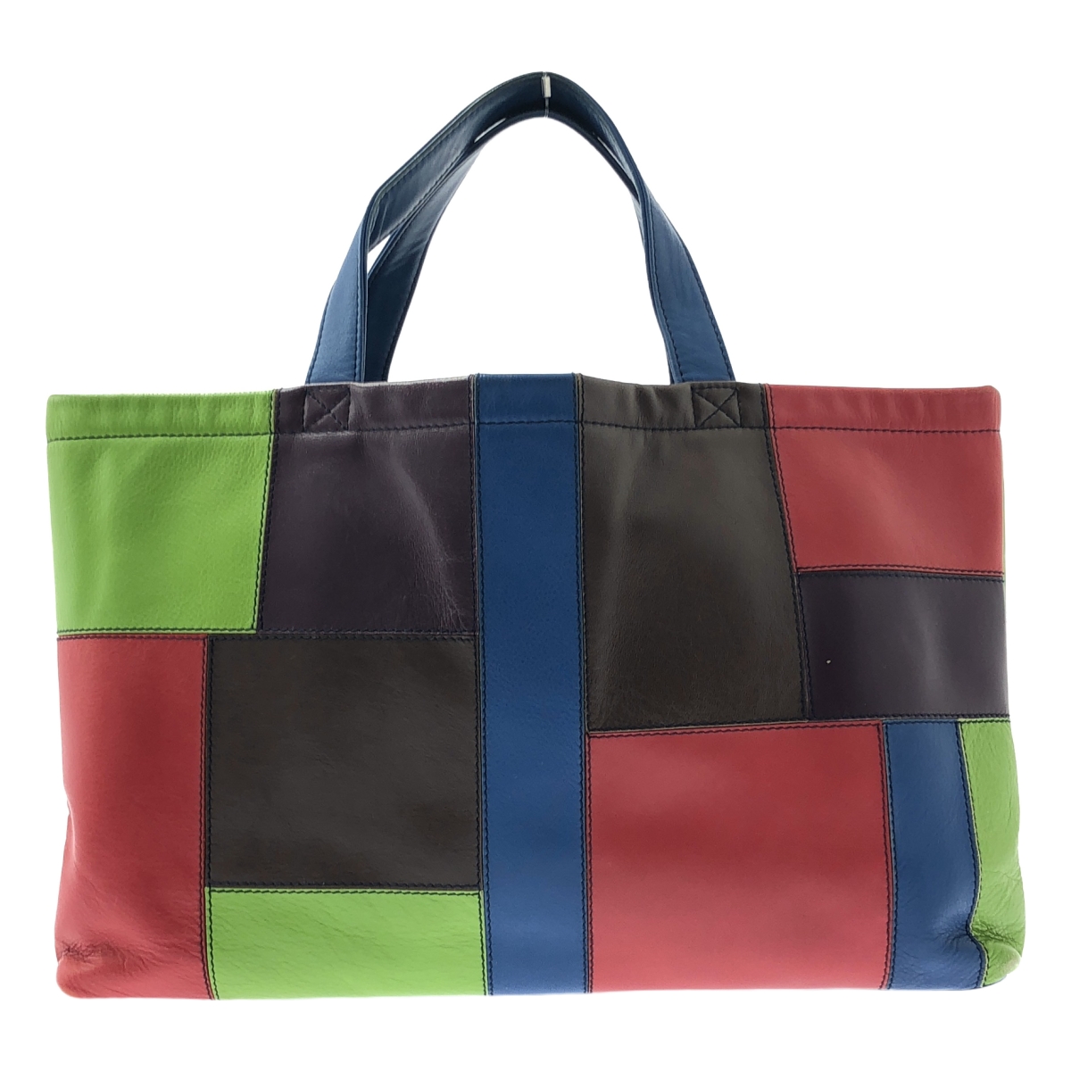 COMME des GARCONS COMME des GARCONS / コムコム レザー パッチワーク ハンド トートバッグ