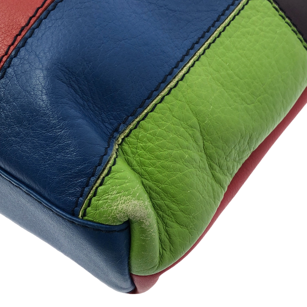 COMME des GARCONS COMME des GARCONS / コムコム レザー パッチワーク ハンド トートバッグ