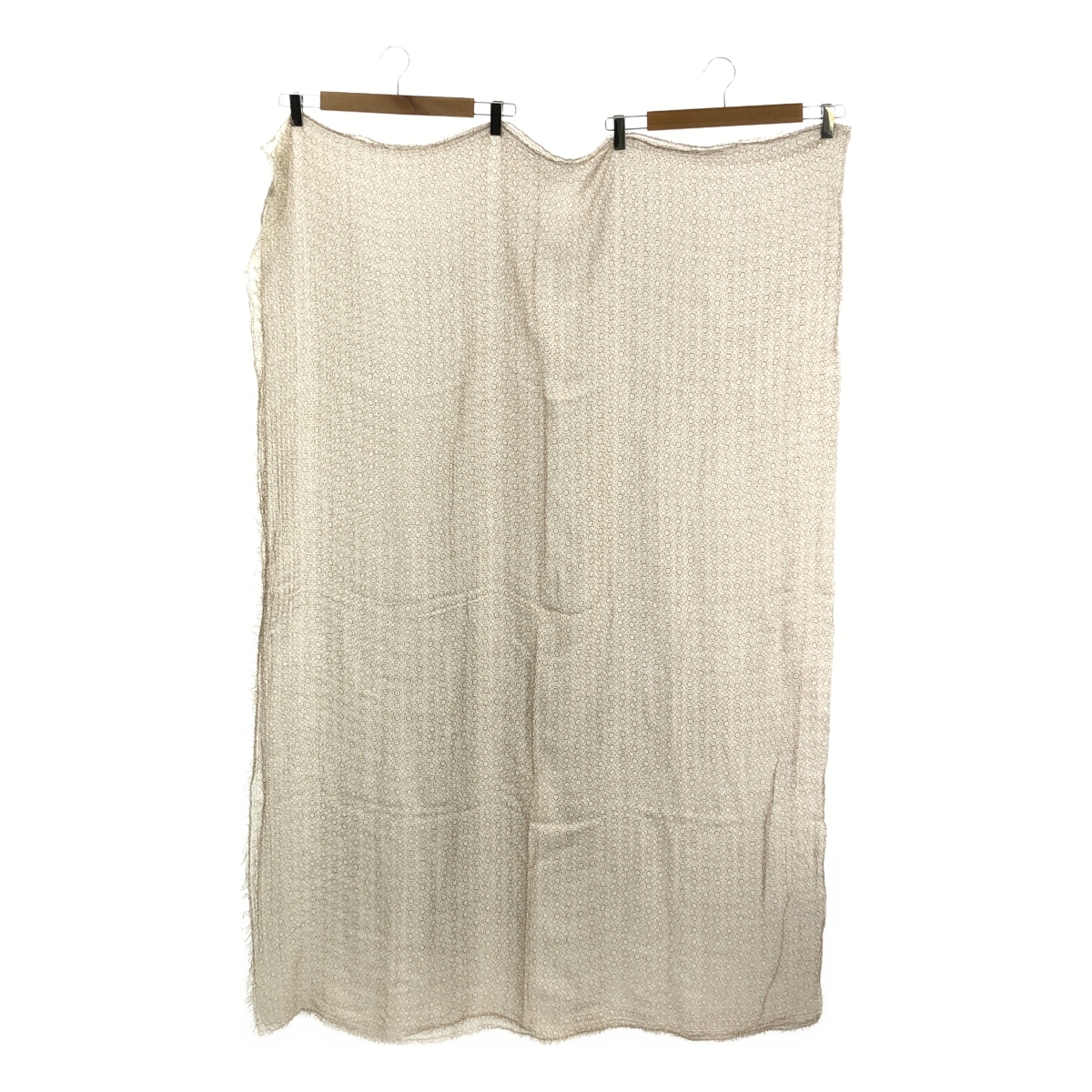 FALIERO SARTI / ファリエロサルティ 総柄 大判 フリンジ ストール